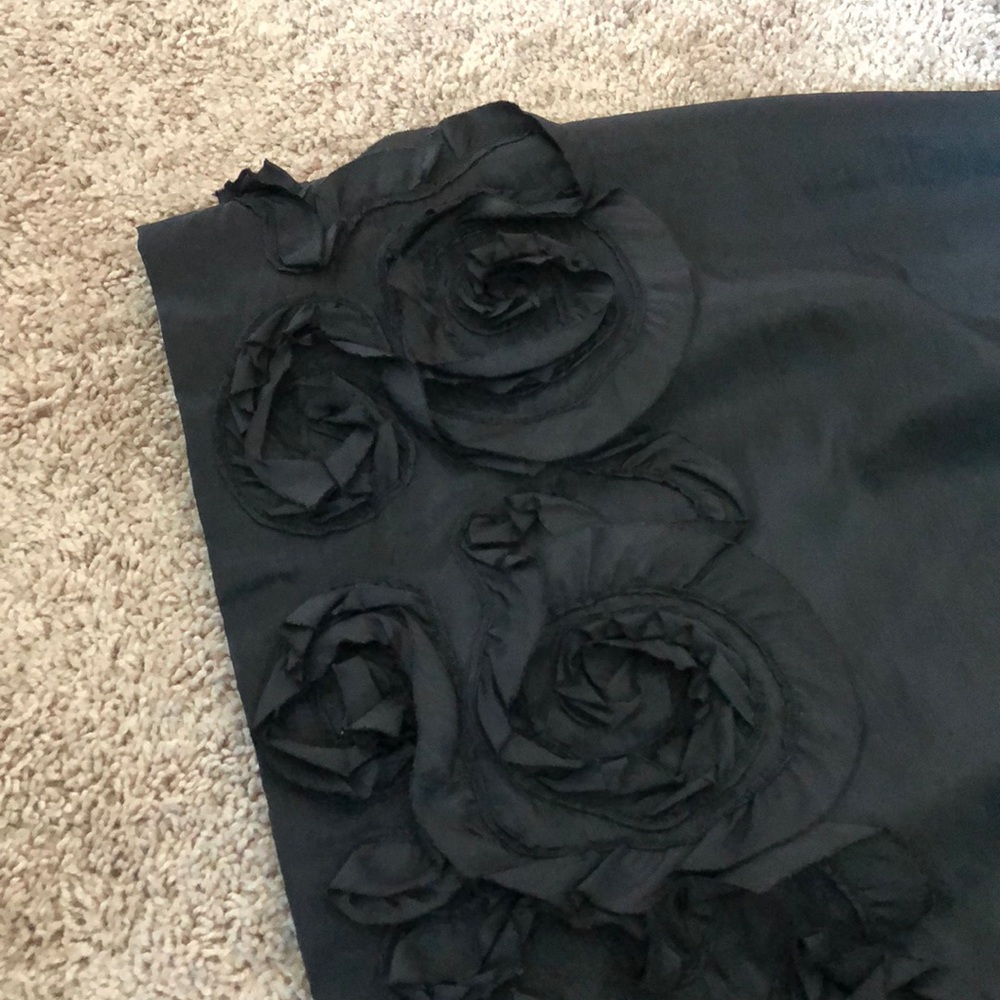 Max & Cleo black strapless ruffled bottom dress - Picture 3 of 3